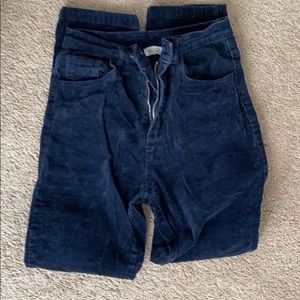 navy corduroy brandy melville pants